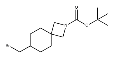 2-Azaspiro[3.5]nonane-2-carboxylic acid, 7-(bromomethyl)-, 1,1-dimethylethyl ester Structure