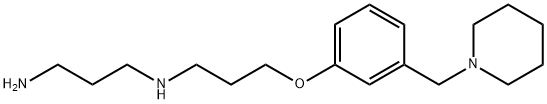 1,3-Propanediamine, N1-[3-[3-(1-piperidinylmethyl)phenoxy]propyl]- Structure