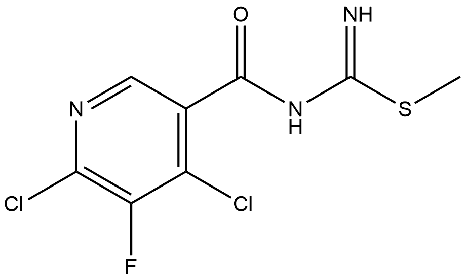 Methyl N-[(4,6-dichloro-5-fluoro-3-pyridinyl)carbonyl]carbamimidothioate Structure