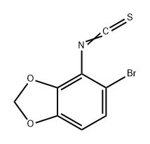 1,3-Benzodioxole, 5-bromo-4-isothiocyanato- Structure