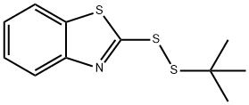 Benzothiazole, 2-[(1,1-dimethylethyl)dithio]- Structure