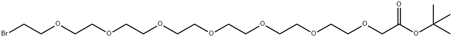 Br-PEG7-CH2-Boc Structure