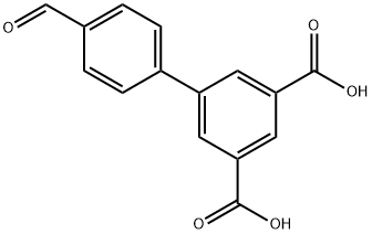 [1,1'-Biphenyl]-3,5-dicarboxylic acid, 4'-formyl- Structure