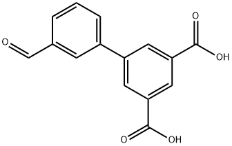 [1,1'-Biphenyl]-3,5-dicarboxylic acid, 3'-formyl- Structure