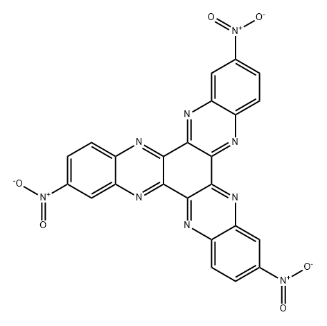 Diquinoxalino[2,3-a:2',3'-c]phenazine, 2,8,14-trinitro- Structure