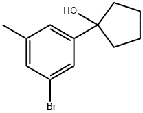 1-(3-bromo-5-methylphenyl)cyclopentanol Structure