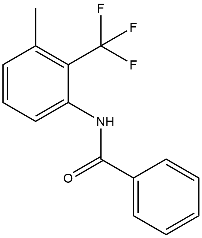 N-[3-Methyl-2-(trifluoromethyl)phenyl]benzamide Structure