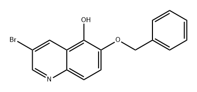 5-Quinolinol, 3-bromo-6-(phenylmethoxy)- 구조식 이미지