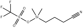 Methanesulfonic acid, 1,1,1-trifluoro-, (3-cyanopropyl)dimethylsilyl ester 구조식 이미지