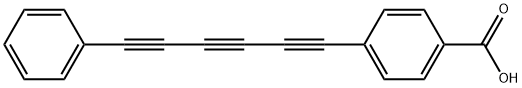 4-(6-Phenyl-1,3,5-hexatriyn-1-yl)benzoic acid Structure