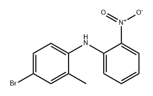 Benzenamine, 4-bromo-2-methyl-N-(2-nitrophenyl)- 구조식 이미지