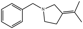 Pyrrolidine, 3-(1-methylethylidene)-1-(phenylmethyl)- Structure