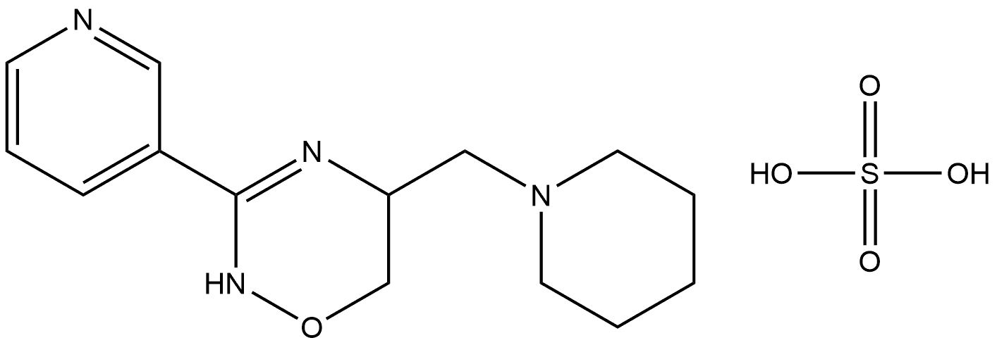 Iroxanadine sulfate Structure