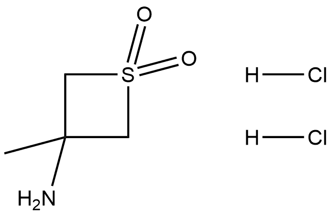 3-amino-3-methylthietane 1,1-dioxide dihydrochloride Structure