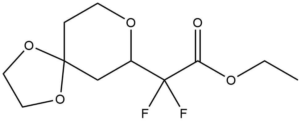 ethyl 2,2-difluoro-2-(1,4,8-trioxaspiro[4,5]decan-7-yl)acetate Structure