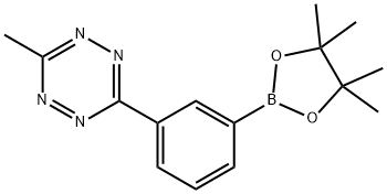 3-Methyl-6-[3-(4,4,5,5-tetramethyl-1,3,2-dioxaborolan-2-yl)phenyl]-1,2,4,5-tetrazine 구조식 이미지