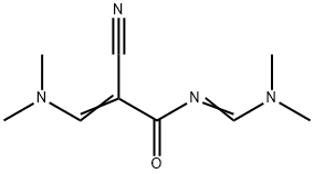 (2Z)-2-cyano-3-(dimethylamino)-N-[(E)-(dimethyla mino)methylidene]prop-2-enamide Structure