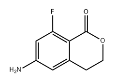 1H-2-Benzopyran-1-one, 6-amino-8-fluoro-3,4-dihydro- 구조식 이미지