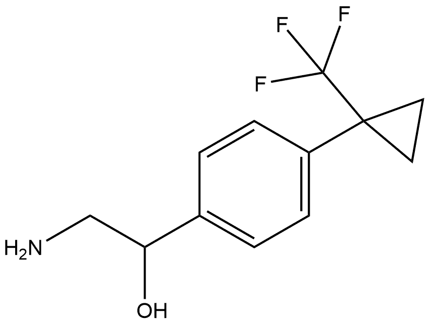 2-amino-1-(4-(1-(trifluoromethyl)cyclopropyl)phenyl)ethan-1-ol Structure