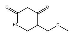 2,4-Piperidinedione, 5-(methoxymethyl)- 구조식 이미지