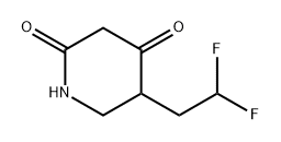 2,4-Piperidinedione, 5-(2,2-difluoroethyl)- 구조식 이미지