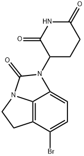 3-(6-Bromo-4,5-dihydro-2-oxopyrrolo[1,2,3-cd]benzimidazol-1(2H)-yl)-2,6-piperidinedione Structure