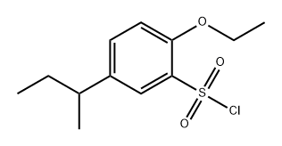 Benzenesulfonyl chloride, 2-ethoxy-5-(1-methylpropyl)- 구조식 이미지