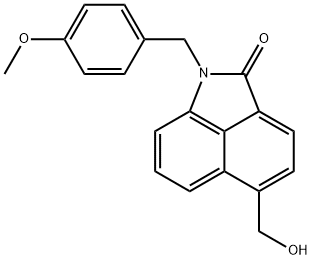 5-(Hydroxymethyl)-1-[(4-methoxyphenyl)methyl]benz[cd]indol-2(1H)-one 구조식 이미지