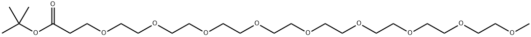 tert-butyl 2,5,8,11,14,17,20,23,26-nonaoxanonacosan- 29-oate 구조식 이미지