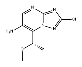 [1,2,4]Triazolo[1,5-a]pyrimidin-6-amine, 2-chloro-7-[(1S)-1-methoxyethyl]- Structure