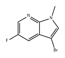 1H-Pyrrolo[2,3-b]pyridine, 3-bromo-5-fluoro-1-methyl- Structure