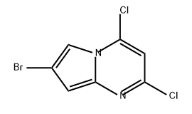 Pyrrolo[1,2-a]pyrimidine, 7-bromo-2,4-dichloro- Structure