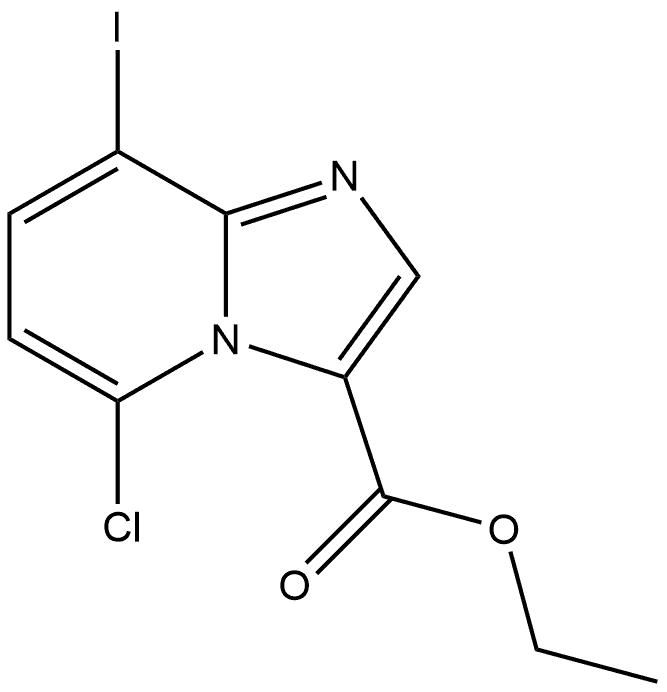 ethyl 5-chloro-8-iodo-imidazo[1,2-a]pyridine-3-carboxylate Structure