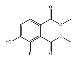 1,2-Benzenedicarboxylic acid, 3-fluoro-4-hydroxy-, 1,2-dimethyl ester Structure