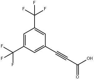 2-Propynoic acid, 3-[3,5-bis(trifluoromethyl)phenyl]- Structure