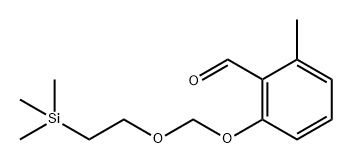 Benzaldehyde, 2-methyl-6-[[2-(trimethylsilyl)ethoxy]methoxy]- 구조식 이미지