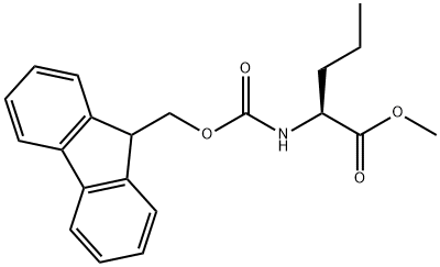 methyl (2S)-2-{[(9H-fluoren-9-ylmethoxy)carbonyl]amino}pentanoate Structure