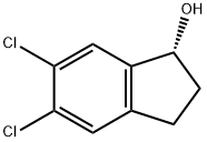 (1R)-5,6-Dichloro-2,3-dihydro-1H-inden-1-ol Structure