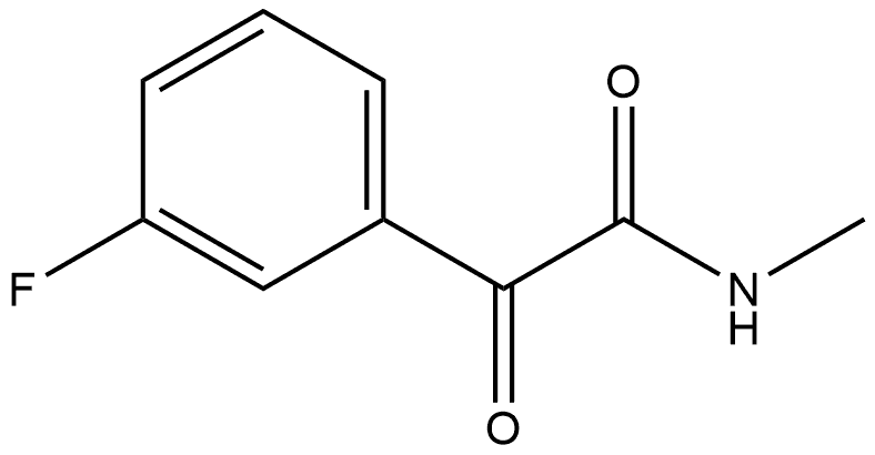 3-Fluoro-N-methyl-α-oxobenzeneacetamide Structure