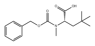 Pentanoic acid, 4,4-dimethyl-2-[methyl[(phenylmethoxy)carbonyl]amino]-, (2S)- Structure