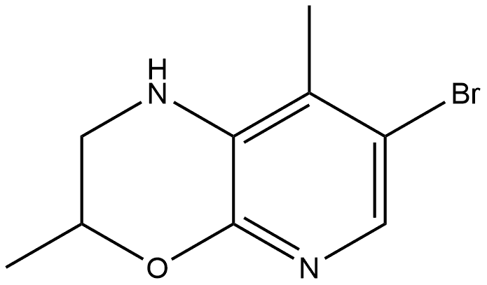 7-bromo-3,8-dimethyl-2,3-dihydro-1H-pyrido[2,3-b][1,4]oxazine Structure