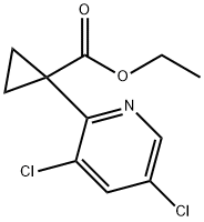 Ethyl 1-(3,5-dichloro-2-pyridinyl)cyclopropanecarboxylate Structure