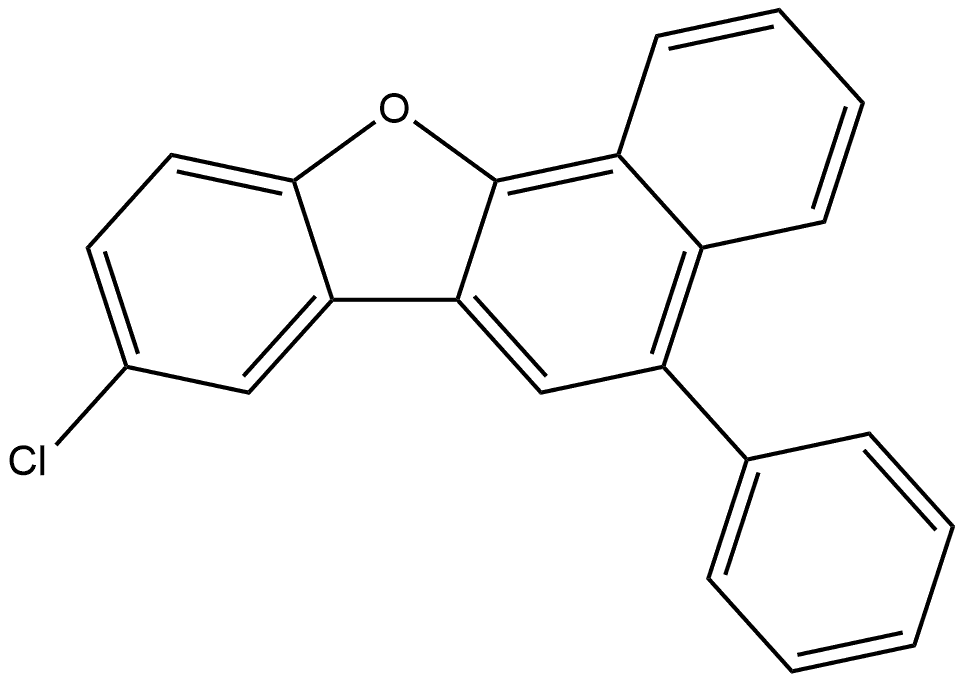 8-Chloro-5-phenylbenzo[b]naphtho[2,1-d]furan Structure