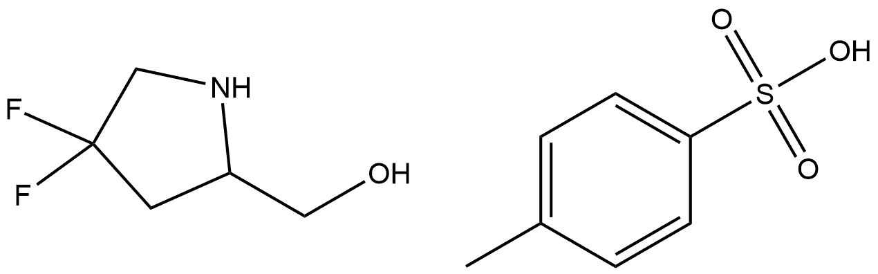 (4,4-Difluoro-pyrrolidin-2-yl)-methanol tosylate Structure