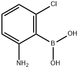 B-(2-Amino-6-chlorophenyl)boronic acid 구조식 이미지