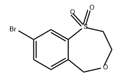 5H-4,1-Benzoxathiepin, 8-bromo-2,3-dihydro-, 1,1-dioxide 구조식 이미지