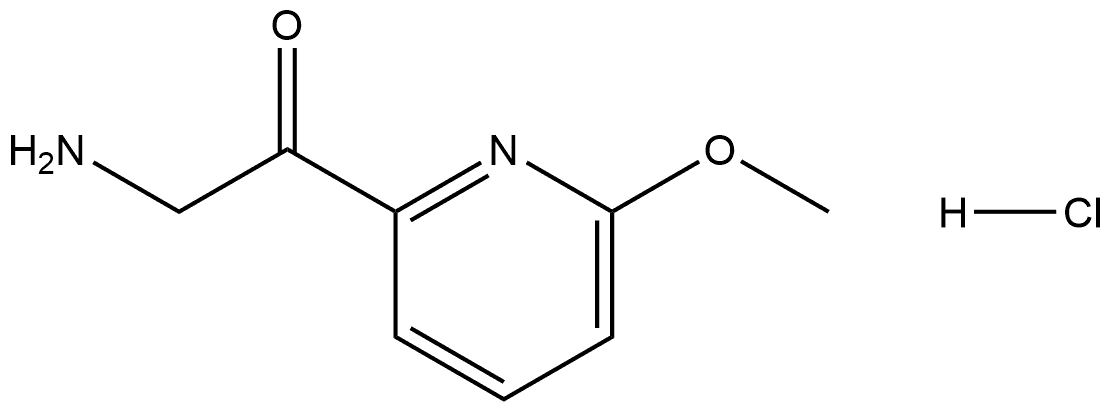 2-Amino-1-(6-methoxypyridin-2-yl)ethanone Hydrochloride Structure