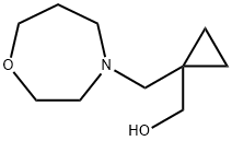 Cyclopropanemethanol, 1-[(tetrahydro-1,4-oxazepin-4(5H)-yl)methyl]- 구조식 이미지