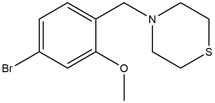 4-(4-bromo-2-methoxybenzyl)thiomorpholine Structure