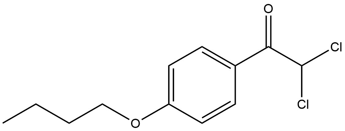 1-(4-butoxyphenyl)-2,2-dichloroethanone Structure